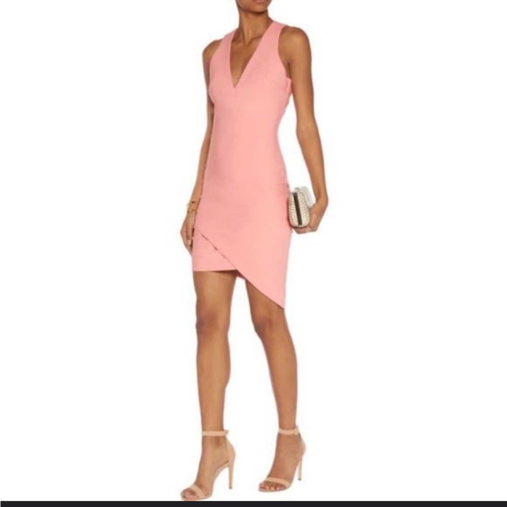 Elizabeth and James Pink Asymmetrical Dress
